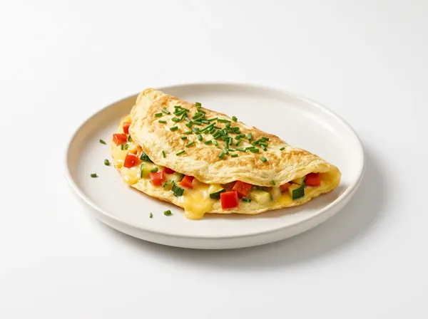 Omlet z warzywami i serem